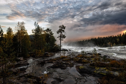 Storforsen im Morgenlicht (Uwe Hantke)